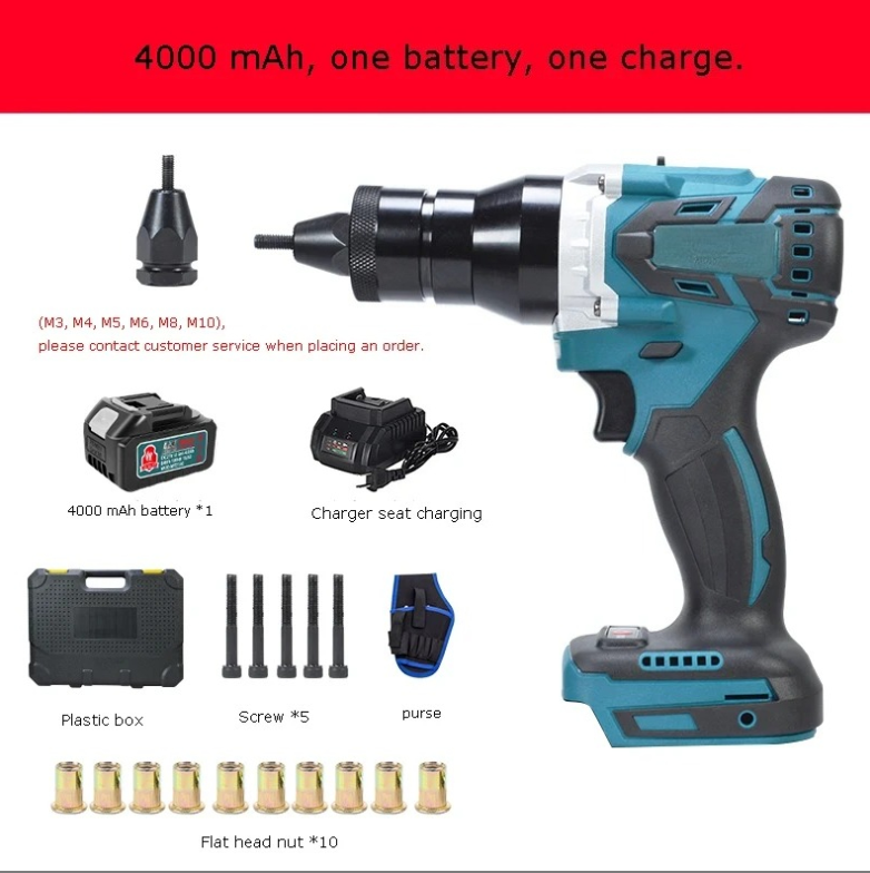 Set Alat Pemasang Mur Rivet El - Rivet Setter Tool ulasan dan harga
