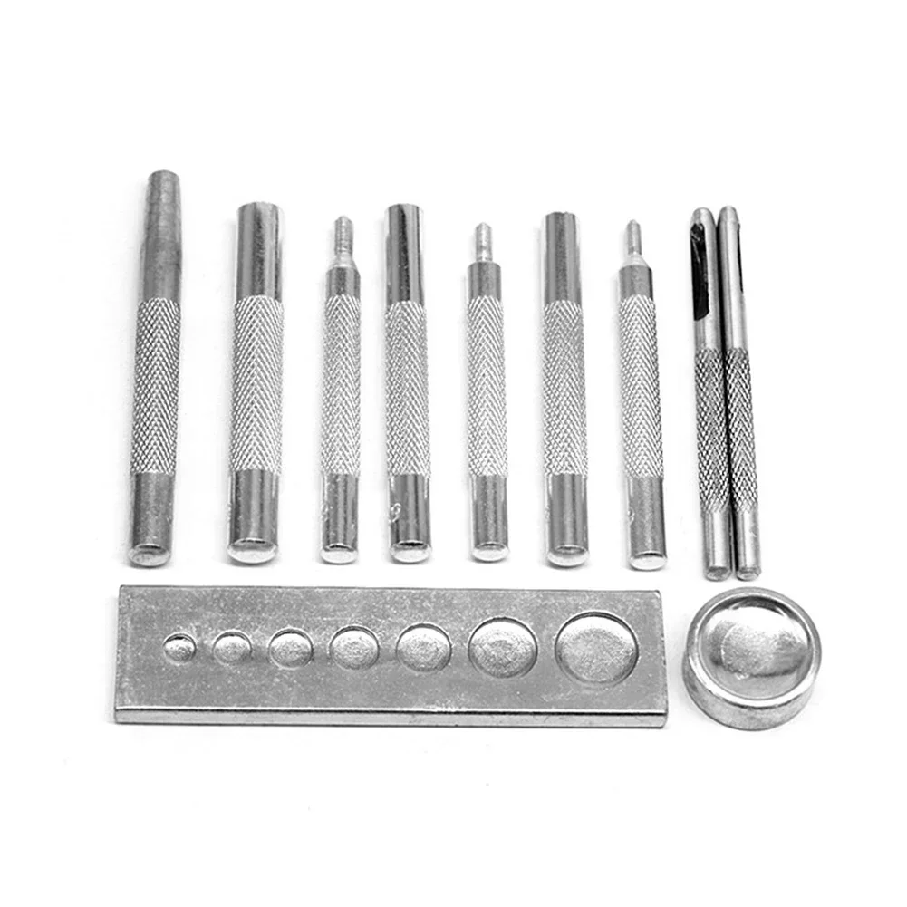 11 Buah Set Pelubang Kulit Set - Rivet Setter Tool ulasan dan harga