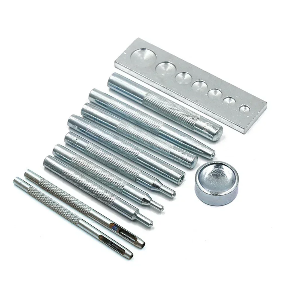 11 Buah Set Pelubang Kulit Set - Rivet Setter Tool ulasan dan harga